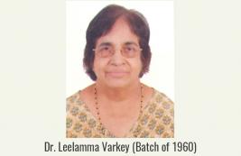 Sad Demise of Dr. Leelamma Varky (Batch of 1960)